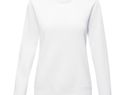 Jasper women’s organic recycled crewneck sweater, biały