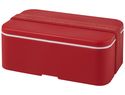 MIYO jednopoziomowe pudełko na lunch , czerwony / czerwony