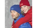Czapka typu beanie Boreas z naszywką, czerwony
