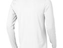 Ponoka long sleeve men's organic t-shirt, biały