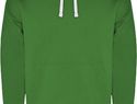 Urban męska bluza z kapturem, kelly green / biały