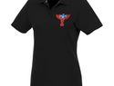 Helios - koszulka damska polo z krótkim rękawem, czarny