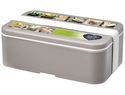 MIYO Renew jednoczęściowy lunchbox, szary kamienny / biały