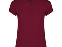 Star koszulka damska polo z krótkim rękawem, garnet