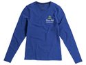 Ponoka long sleeve women's organic t-shirt, niebieski