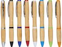 Bambusowy długopis Nash, piasek pustyni / błękit królewski