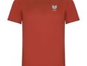 Imola sportowa koszulka dziecięca z krótkim rękawem, czerwony