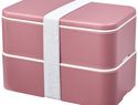 MIYO Renew dwuczęściowy lunchbox, różowy / różowy / biały