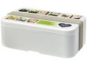 MIYO Renew jednoczęściowy lunchbox, kość słoniowa / szary kamienny