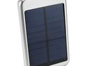 Powerbank solarny 4000 mAh Bask, srebrny