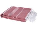 Anna bawełniany ręcznik hammam o gramaturze 150 g/m² i wymiarach 100 x 180 cm, czerwony