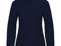 Estrella koszulka damska polo z długim rękawem, navy blue
