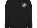 Batian bluza unisex z okrągłym dekoltem, czarny