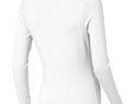 Ponoka long sleeve women's organic t-shirt, biały