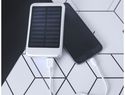 Powerbank solarny 4000 mAh Bask, srebrny