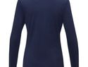 Ponoka long sleeve women's organic t-shirt, granatowy