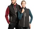 Nevada kamizelka unisex typu softshell, czarny