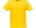 Helios - koszulka męska polo z krótkim rękawem, żółty