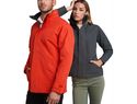 Europa ocieplana kurtka unisex, czerwony