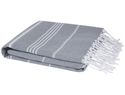 Anna bawełniany ręcznik hammam o gramaturze 150 g/m² i wymiarach 100 x 180 cm, szary