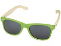 Okulary przeciwsłoneczne z bambusa Sun Ray, zielony limonkowowy