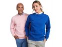 Batian bluza unisex z okrągłym dekoltem, jasnoróżowy