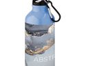 Aluminiowa butelka na wodę Oregon z karabińczykiem o pojemności 400 ml, jasnoniebieski