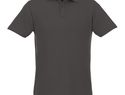 Helios - koszulka męska polo z krótkim rękawem, burzowy szary