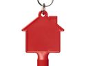 Klucz do skrzynki licznika w kształcie domku Maximilian z brelokiem, czerwony