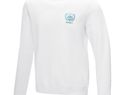 Jasper men’s organic recycled crewneck sweater, biały