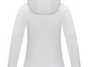 Sayan damska ciepła bluza z kapturem i zamkiem na pół długości, biały