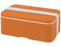 MIYO jednopoziomowe pudełko na lunch , pomarańczowy / biały