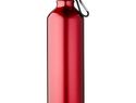 Aluminiowa butelka na wodę Oregon z karabińczykiem o pojemności 770 ml, czerwony
