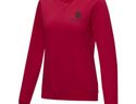 Jasper women’s organic recycled crewneck sweater, czerwony
