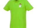 Helios - koszulka męska polo z krótkim rękawem, zielone jabłko
