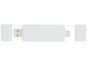 Mulan podwójny koncentrator USB 2.0, biały