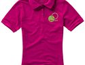 Damskie polo Calgary z krótkim rękawem, magenta