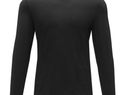 Ponoka long sleeve men's organic t-shirt, czarny