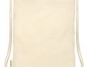 Orissa  plecak ściągany sznurkiem z bawełny organicznej z certyfikatem GOTS o gramaturze 100 g/m², natural