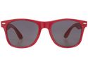 Sun Ray okulary przeciwsłoneczne z zaśmiecającego oceany plastiku, czerwony