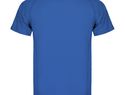 Montecarlo sportowa koszulka dziecięca z krótkim rękawem, błękit królewski