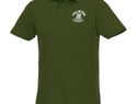 Helios - koszulka męska polo z krótkim rękawem, zieleń wojskowa