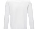 Jasper men’s organic recycled crewneck sweater, biały