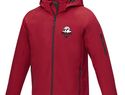 Notus męska ocieplana kurtka softshell, czerwony