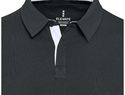 Clyde bluza polo do rugby unisex, czarny