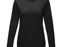 Jasper women’s organic recycled crewneck sweater, czarny