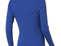 Ponoka long sleeve women's organic t-shirt, niebieski