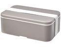 MIYO Renew jednoczęściowy lunchbox, szary kamienny / biały