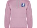 Urban damska bluza z kapturem, jasnoróżowy / marl grey