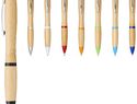Bambusowy długopis Nash, piasek pustyni / czerwony